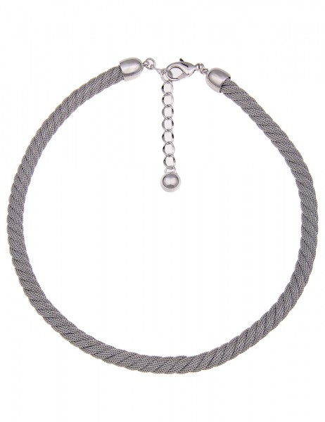 SALE kurze Halskette PREMIUM Mesh - 01/silber