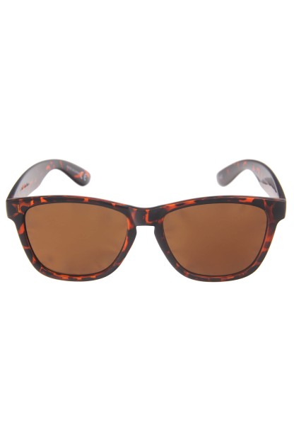 Leslii Sonnenbrille Damen Smart braune Hornlook-Brille Designerbrille Sunglasses Kunststoff Braun