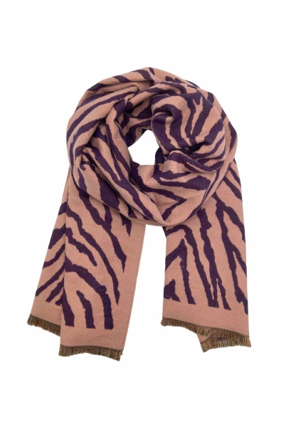 Leslii Schal mit Zebra-Muster Lila