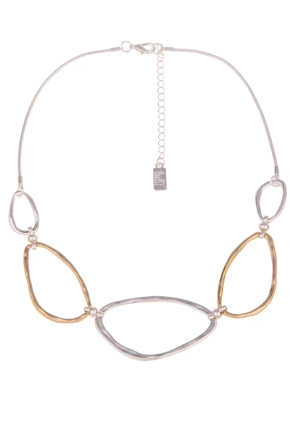 Leslii Kurze Halskette Bicolor Collier Silber Gold