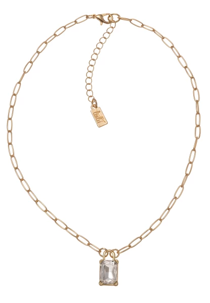 Leslii Gliederkette mit Glaskristall Gold