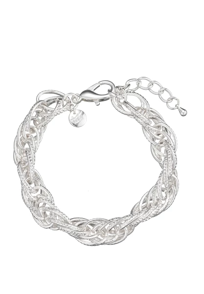 Leslii Statement Armband mit Gliedern in Silber