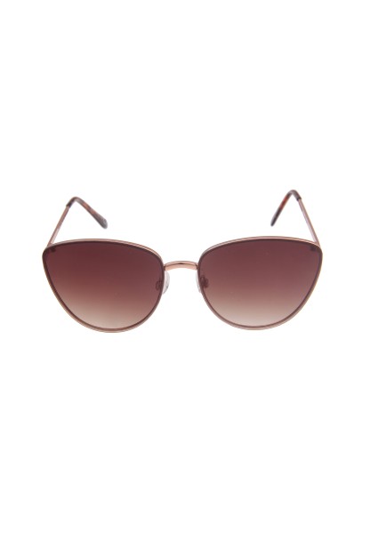 Leslii Sonnenbrille Cateye Style Damen Sunglasses Designerbrille in Rosé Braun