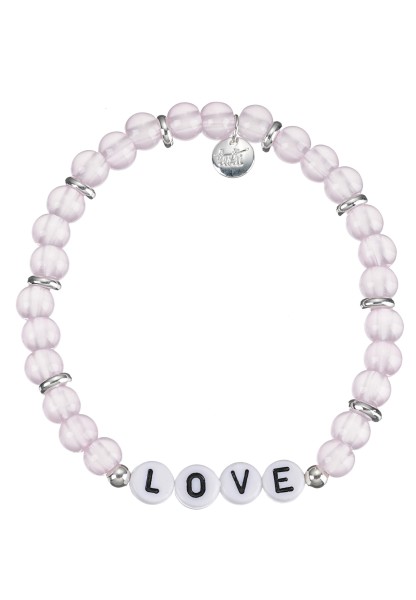 Leslii Armband Love Stretch in Rosa