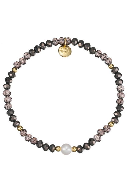 Leslii Armband Kylie Kristall Perle Schwarz