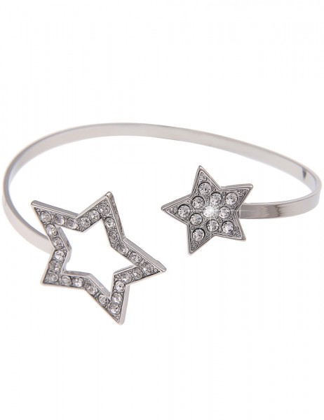 -50% SALE Leslii Armband Armreif Twinkle-Stars in Silber