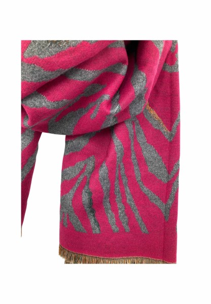 Leslii Schal mit Zebra-Muster Pink