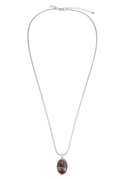Leslii lange Halskette Oval