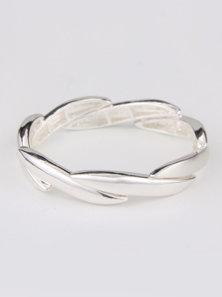 Leslii Armband Armreif Glanz in Silber