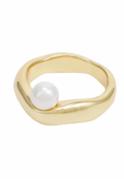 Leslii Ring Premium vergoldet mit Muschelkernperle