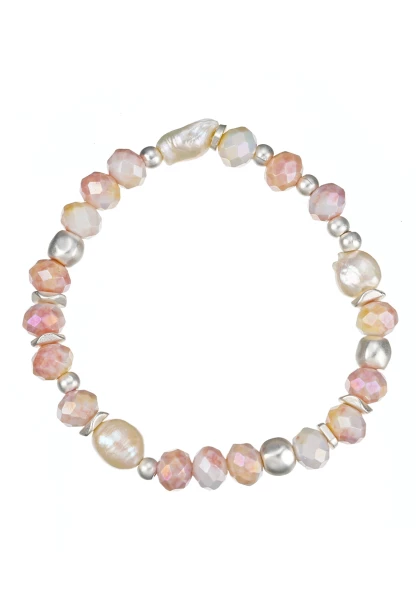 Leslii Armband Kristallperlen | Pink