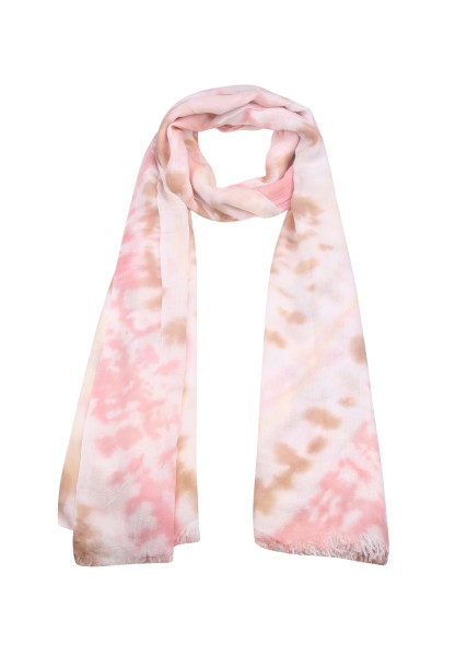 Leslii Damen-Schal Batik-Muster Muster-Schal in Beige Pink