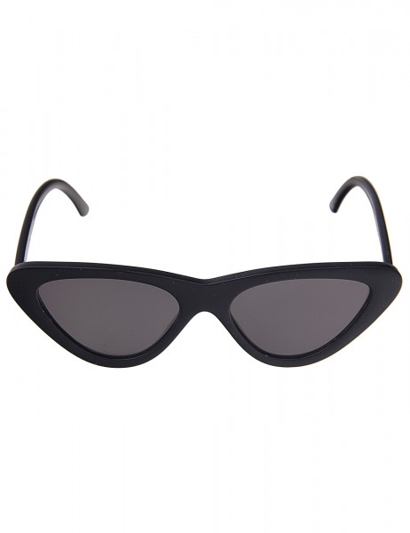 Leslii Sonnenbrille Butterfly Look Retro Damen Sunglasses Designerbrille in Schwarz