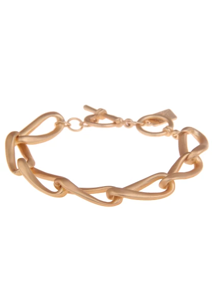 Leslii Armband Statement Glieder Matt Gold