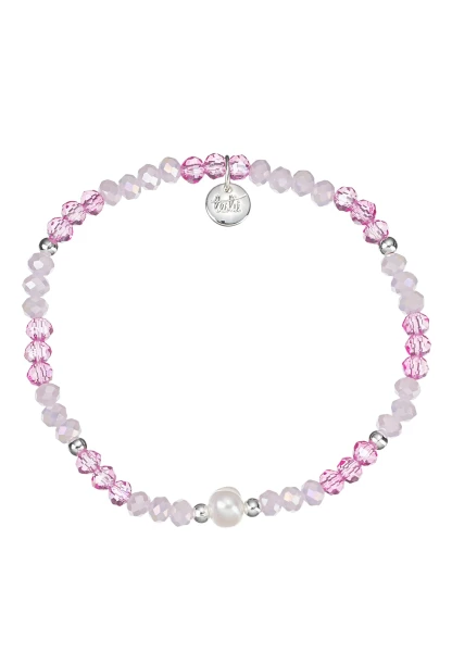 Leslii Armband Kylie Kristall Perle Rosa Lila