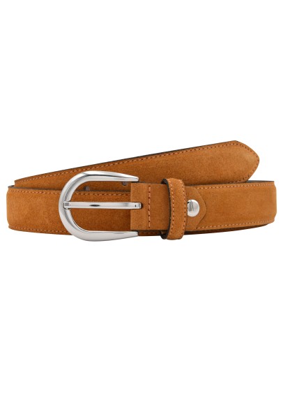 -50% SALE! Leslii Gürtel 3 cm echter Ledergürtel in Cognac Braun