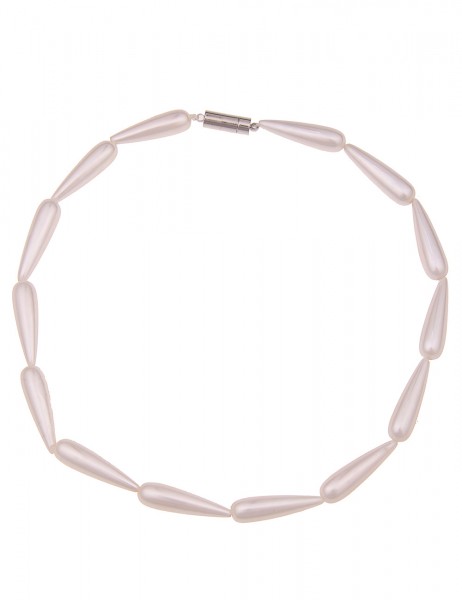 -50% SALE Leslii Premium Quality Kurze Halskette Perlen Tropfen in Weiß