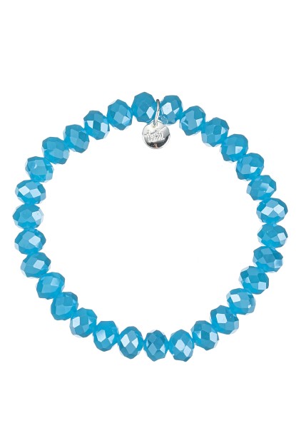 Leslii Damen-Armband Karin Kristall Glasperlen Blau