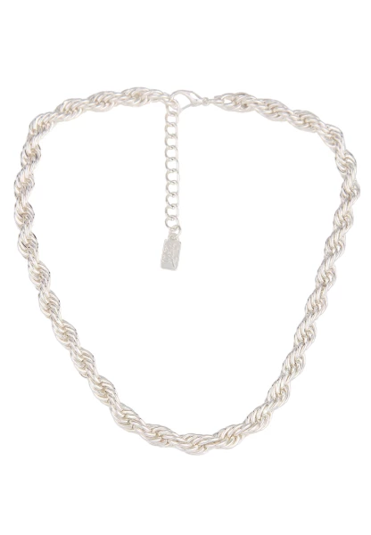 Leslii Kurze Kette Swirl Silber