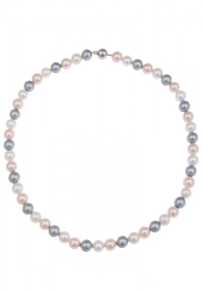 Leslii Damen-Kette Perlen-Collier kurze Halskette Perlen Classic in Multi