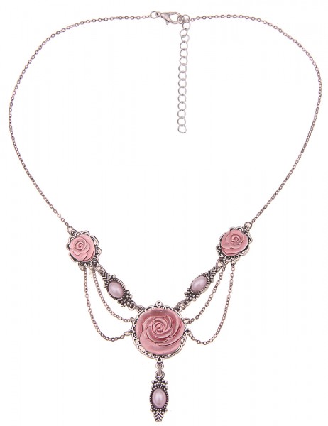 kurze Halskette - 18/pink