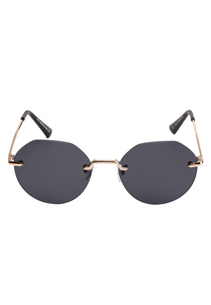 Leslii Sonnenbrille rahmenlose Damen Sunglasses Designerbrille rhimless in Gold
