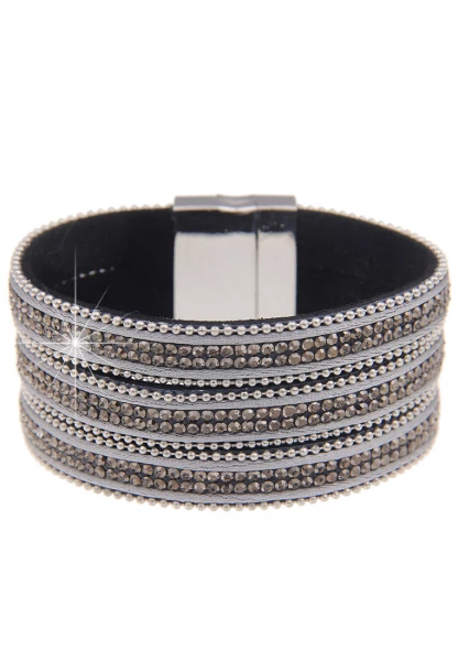 Leslii Last Chance Armband Statement Strass - 13/grau