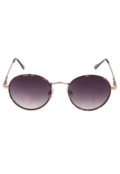 Leslii Sonnenbrille Damen schwarze Boho-Brille Muster Designerbrille Sunglasses Metall Gold Schwarz