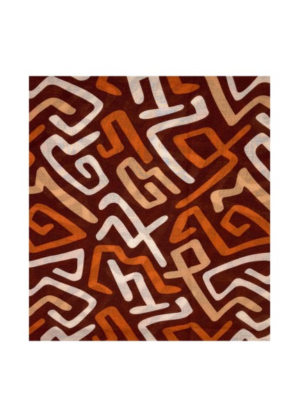 Leslii Schal mit abstraktem graphischem Muster Braun