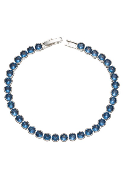 Leslii Armband Kristall glänzend blau