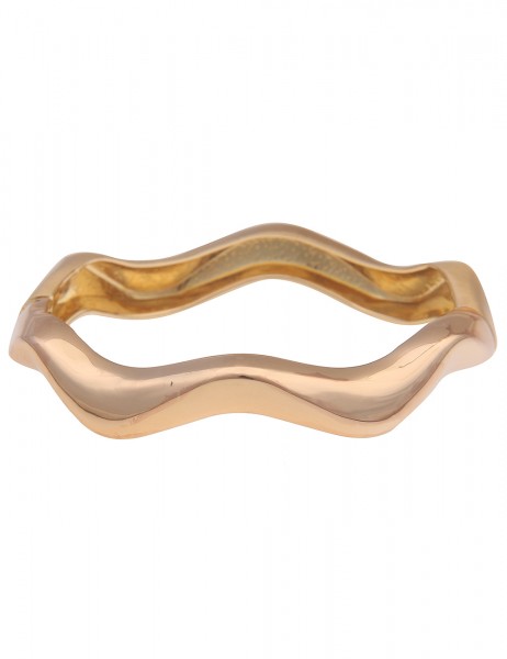 Leslii Damen-Armband Matt Glanz Armreif Statement-Armband goldenes Modeschmuck-Armband Gold