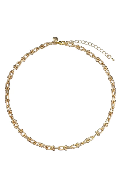 Leslii Kurze Halskette Glieder Collier Gold