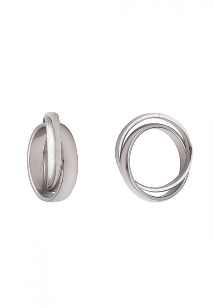 -50% SALE Leslii Damen-Ring Premium Quality Duo Edelstahl Größe 17mm, 18mm oder 19mm
