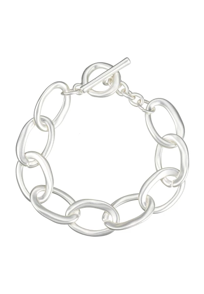 Leslii Armband Statement Glieder Silber