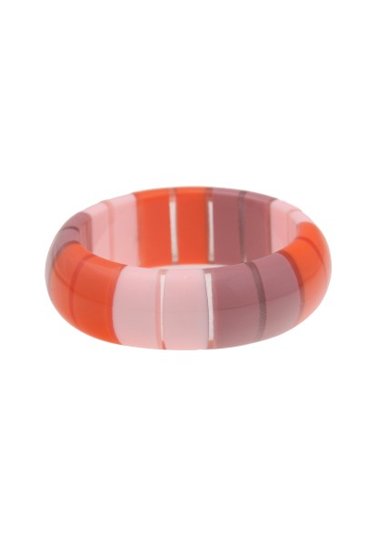 Leslii Damen-Armband XXL-Armreif Retro Statement-Armband Modeschmuck-Armband Orange Rosa Lila