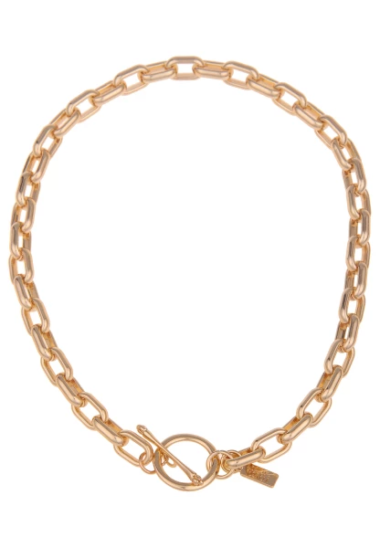 Leslii Damen-Kette Laura Statement Glieder-Kette Kurze Kette Gold