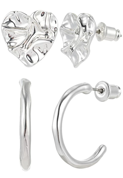 Leslii Ohrring Set silber Herz