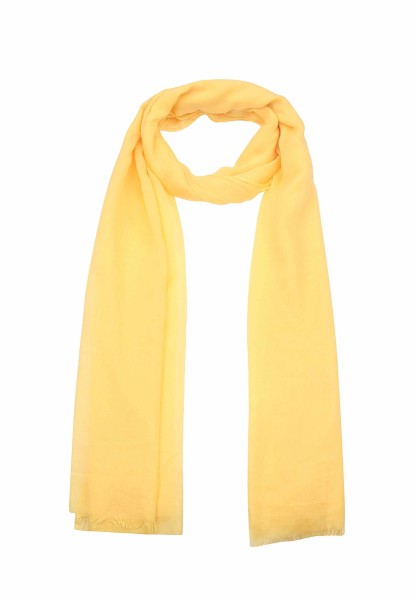 Leslii Damen-Schal Classic-Look Uni-Schal einfarbiger Schal in Gelb
