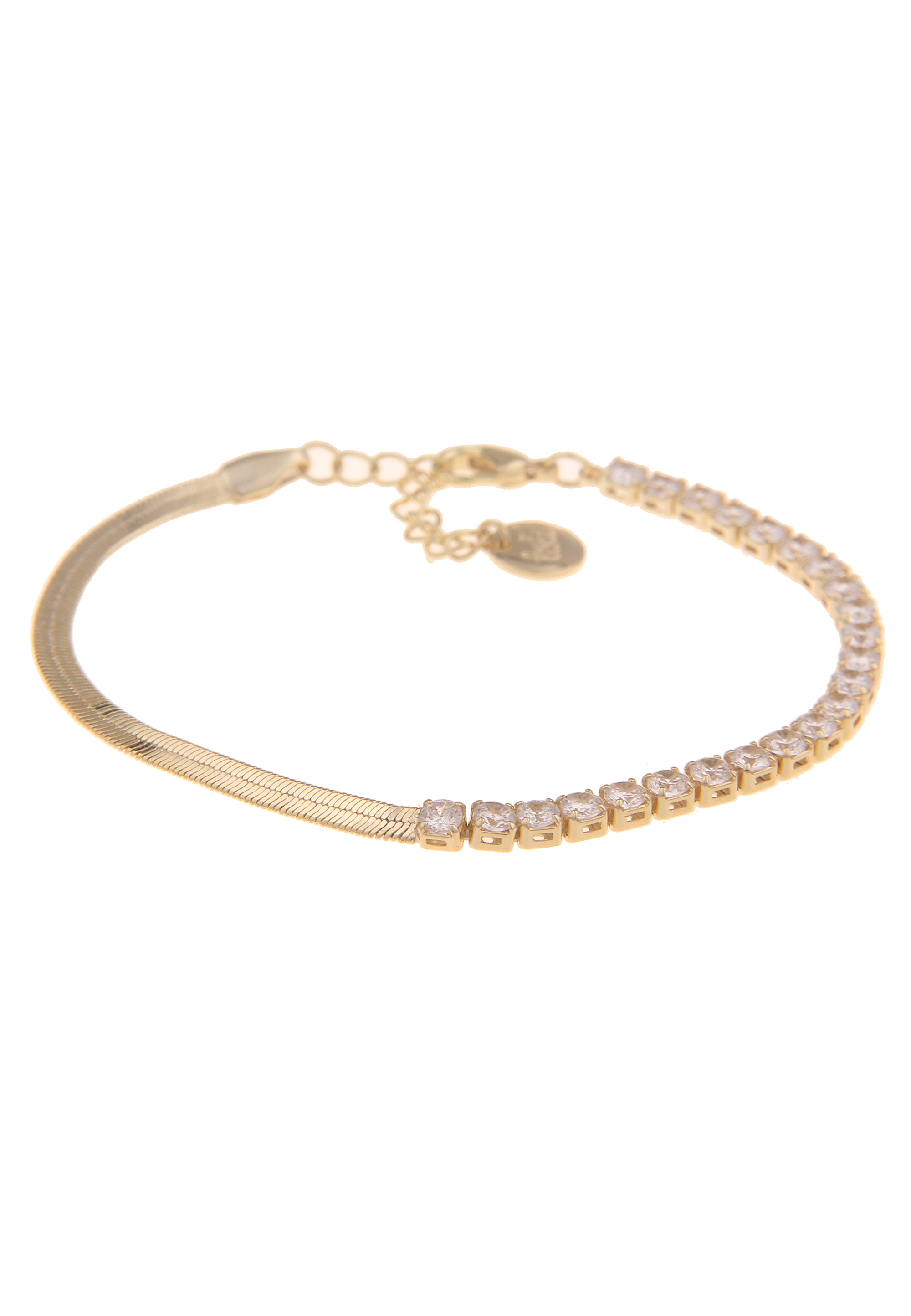 Leslii Armband Sparkles in Weiß Gold | Leslii Online Shop