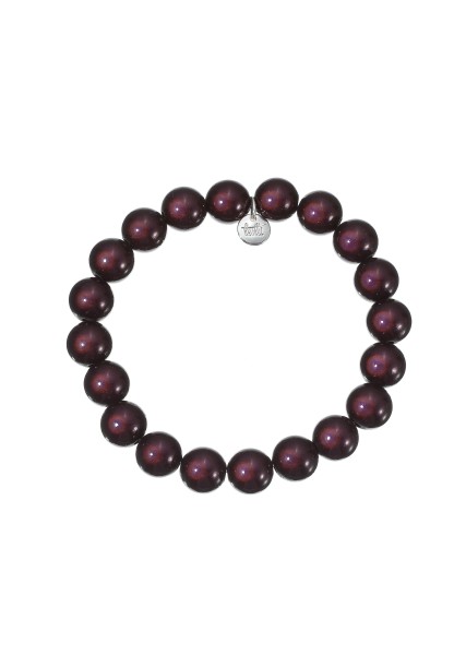 Leslii Reflective Pearl Perlen-Armband Magic 3D-Effekt Ø 10mm Berry