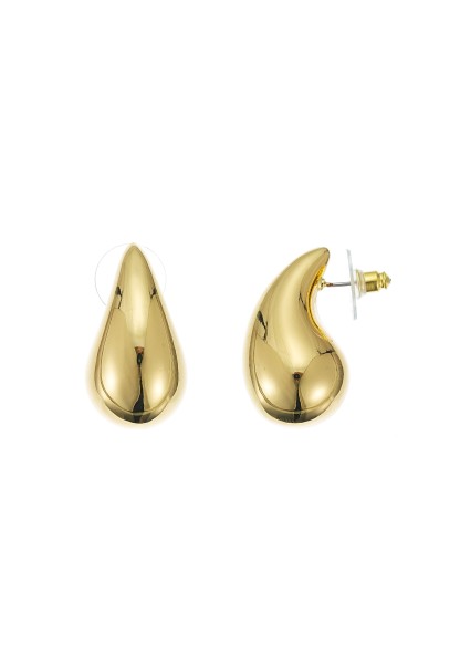 Leslii Ohrringe Ohrstecker Waterdrop in Gold