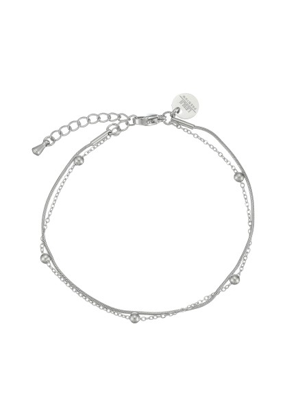 Leslii Armband Edelstahl Kugeln Silber