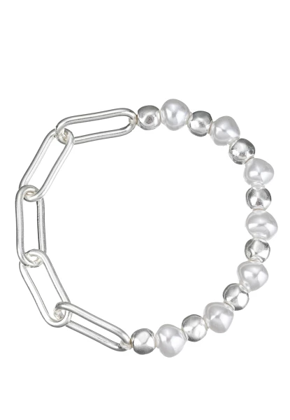 Leslii Armband Gliederperlen | Silber