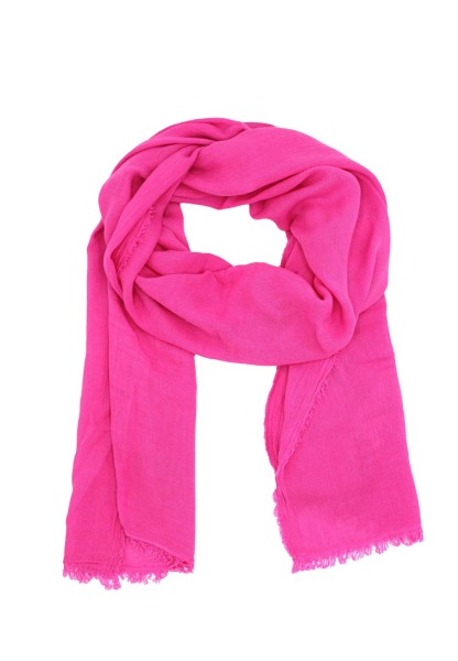 Leslii Schal Uni Bambus Natur-Schal intensives rosa Schal einfarbig nachhaltig Bamboo Indoor Schal i