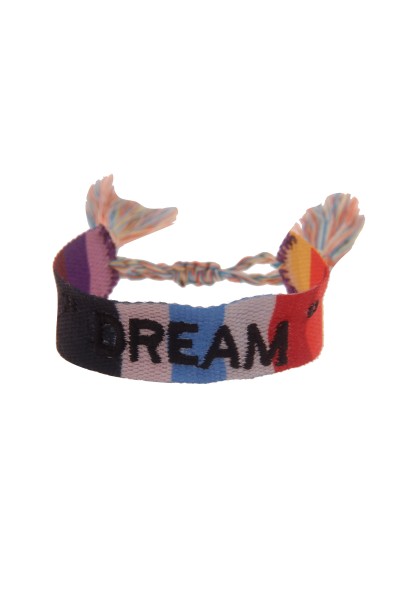 -50% SALE Leslii Damen-Armband Festival-Armband Dream-Schriftzug in Bunt