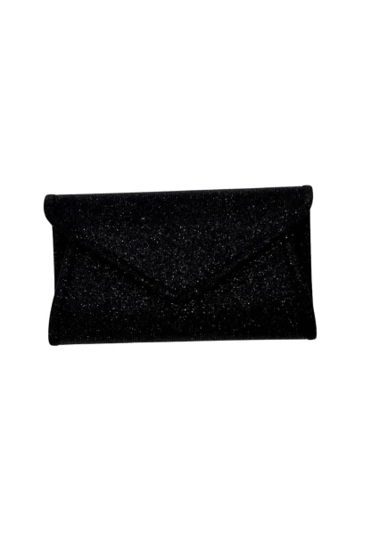 Leslii Clutch Handtasche Glitzer in Schwarz