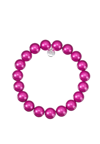 Leslii Reflective Pearl Perlen-Armband Magic 3D-Effekt Ø 10mm Pink