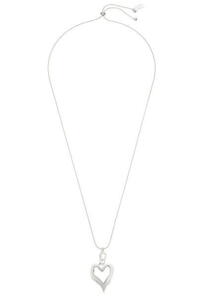 Leslii lange Halskette mit Herzanhänger