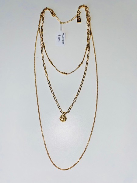 Leslii Damen-Kette Layering-Kette lange Halskette goldene Modeschmuck-Kette in Gold