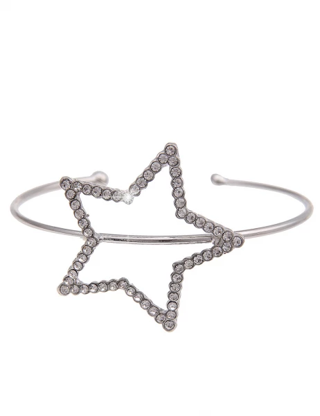 -70% SALE Leslii Armband Armreif Twinkle-Star in Silber